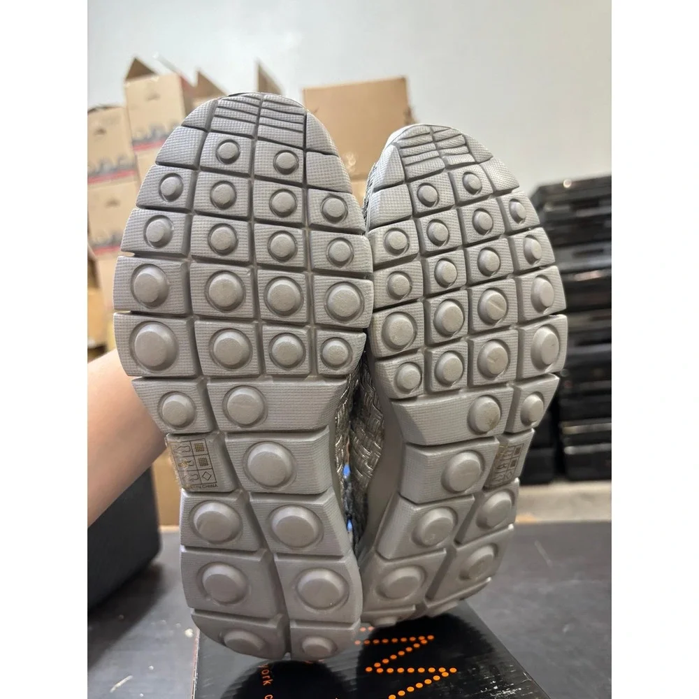 Bernie Mev Comfi Silver Grey Woven Mary Jane Sandals Womens 41 US 10